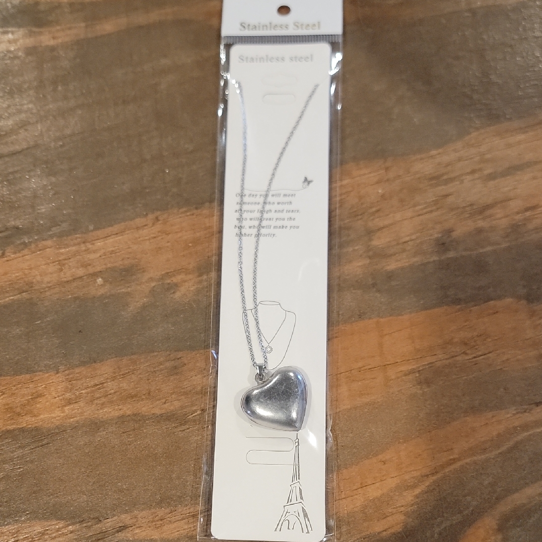 Fashion Jewelry Silver Heart Necklace